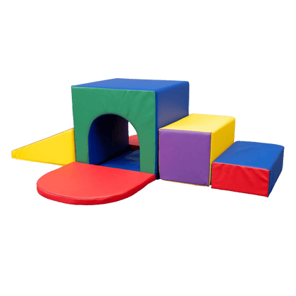 Circuito Modular Psicomotricidad Túnel Escalador 6 Piezas Ayukan