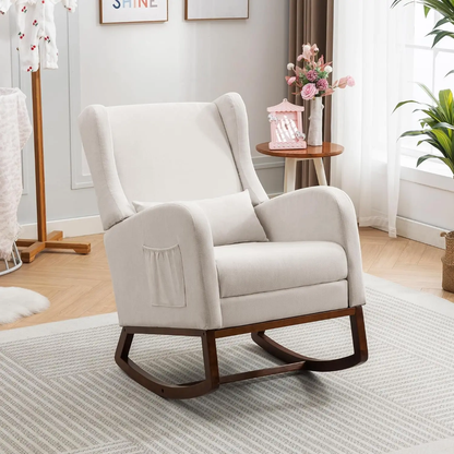 Sillón Reclinable Mecedora Con Reposapiés 2 En 1 Newün