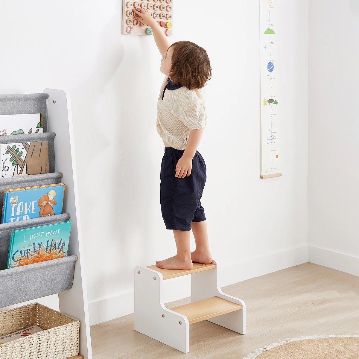Taburete Infantil De Madera Boori Metodología Montessori