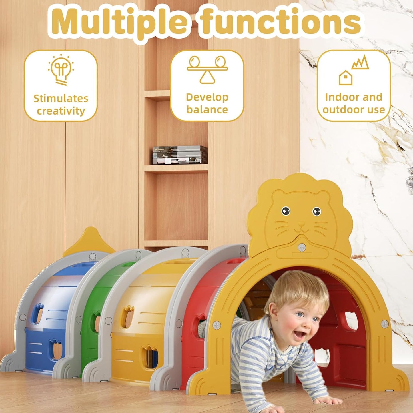 Túnel De Escalada Para Niños Diseño León Ayukan