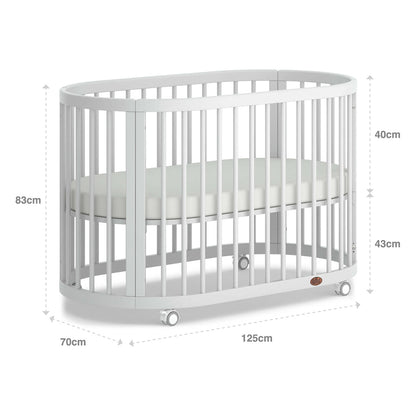 Cuna Ovalada De Madera Modelo De Lujo Marca Boori Australia